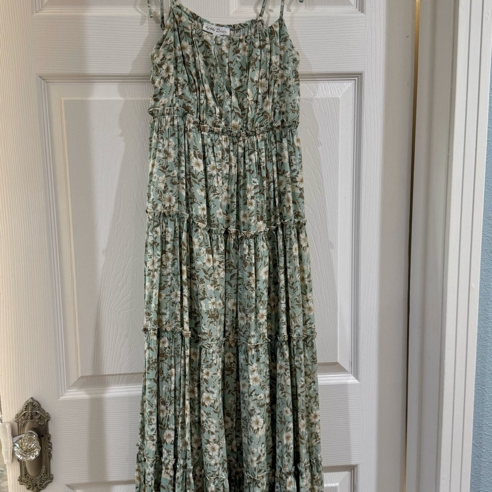 By the River Floral Maxi Dress